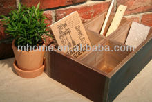 multiple antique wooden storage box ,planter box