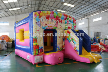 Newest Family and commericial birthday theme inflatable combo jump