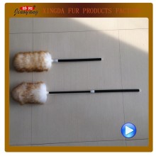 Lambswool duster Sheepskin wool duster with Telescoping Plastic Handle