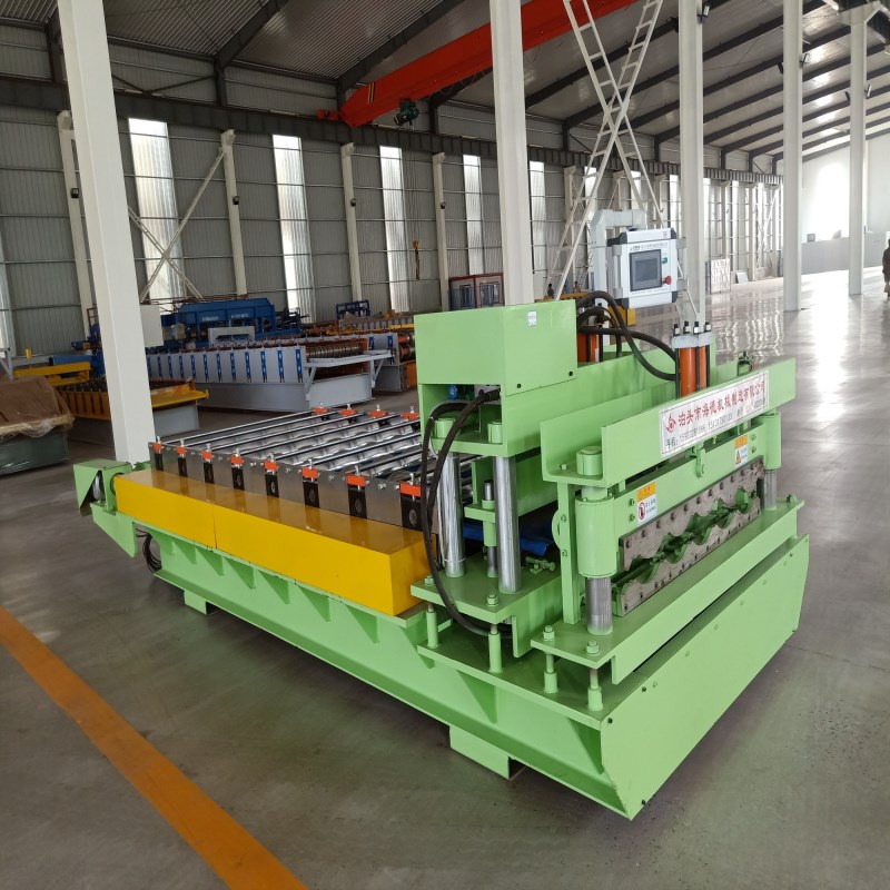 High speed glazed roof panel step tile roll forming machine price