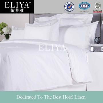 White Embroidered Hotel Bedding Set