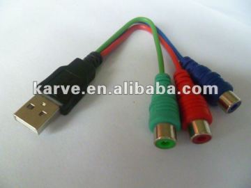 USB -3RCA F CABEL