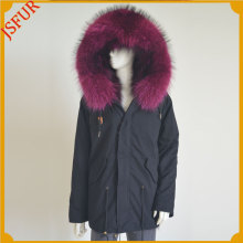 Jsfur Wholesale Womens Clothes 2016 Parka Real Fox Fur Lined