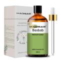 Uñas de piel natural sin refinar al frio fría 100% puro y aceite de baobab orgánico