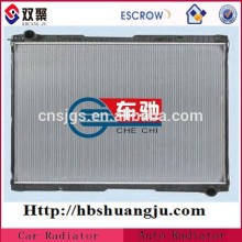 Aluminium and plastics radiator