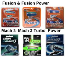 Mach3 Turbo Power Power Fusion 4s 5s 8s Razor Blade