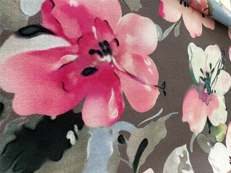 Floral Print Rayon Fabrics For Dress