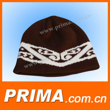 Brown wool knitted crocheted hat patterns