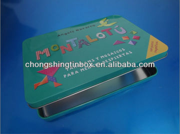 rectangular packaging tin box/toy tin box