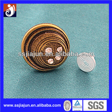 Western fashion metal button for wallets