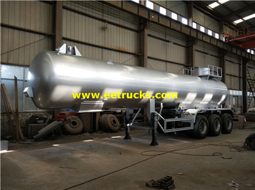 24000L 25ton ثاني أكسيد الكبريت ناقلات مقطورة