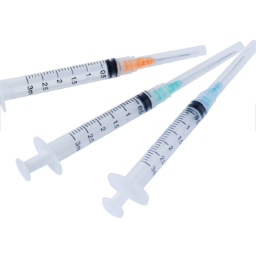 3cc Syringe Luer Lock Penggunaan Medis Dengan Jarum