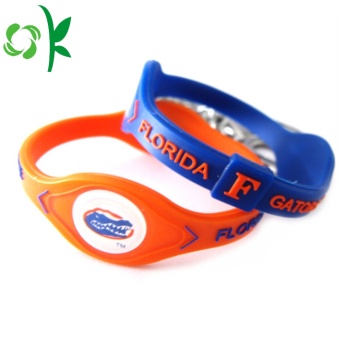 Không thấm nước mát tùy chỉnh Ion âm điện Silicone Bracelet