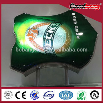 2015 new arrival exterior irregular shaped Advertising LED Light Box