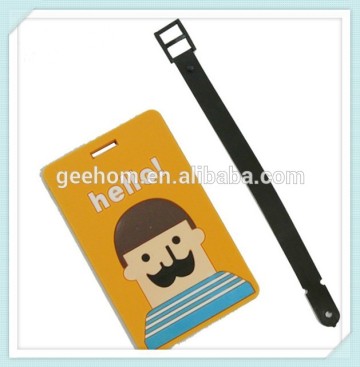 custom soft pvc luggage tag sample luggage tag pvc hanger