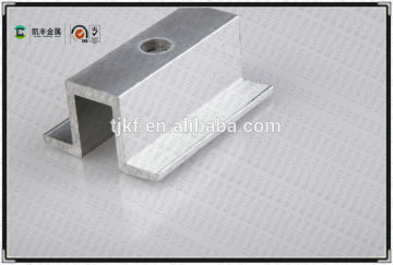Crystalline silicon solar panel clamps