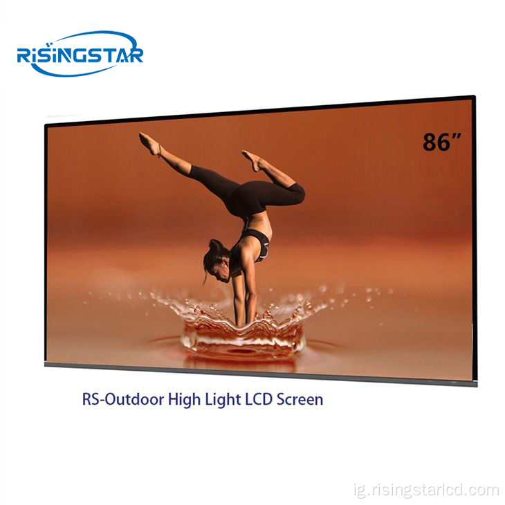 Ihuenyo ụda LCD na-egosipụta ihuenyo 86inch