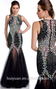 high quality halter beaded chiffon mermaid cultural dress