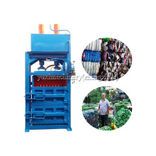 Hydraulic Press Fiber Baler - Automatic Stationary Textile Bailing Machine for Sale