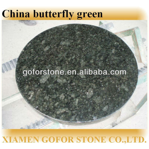 China butterfly green round granite dining table