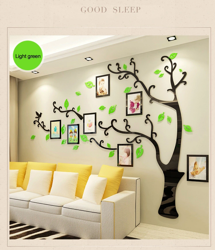 Acrylic Couple Tree Wall Stickers