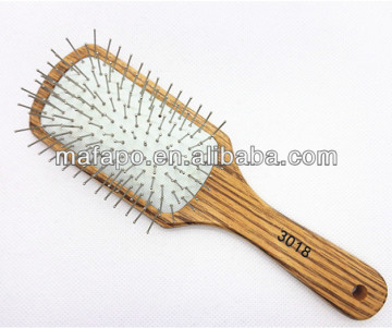 Dongguan massage paddle hairbrushes/wood hair brush with private label