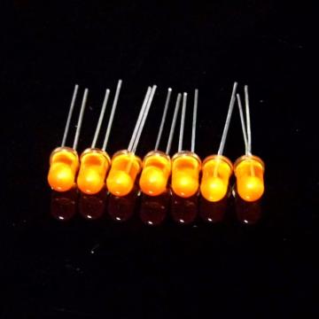 High Bright 5mm Amber LED Diffused Lens 4000-6000mcd