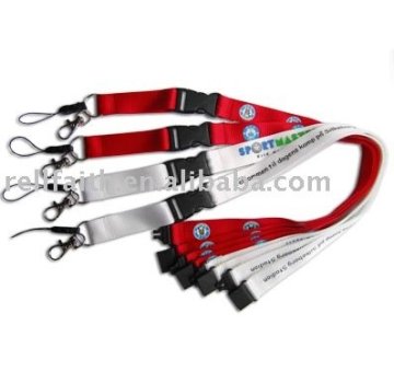 Offset Printed Lanyard with Plastic Buckle and Trigger Hook