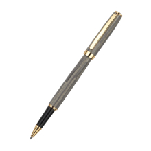 Leather wrapped rollerball pen