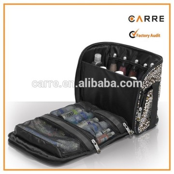 professional leopard manicurist nails polish travel beauty bag