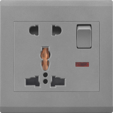 Soquete de interruptor de parede elétrica do Reino Unido 5pin