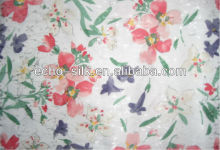 cheap and high quality silk cotton voile print fabric