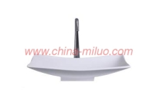 Poly marble bathroom countertop basins M640