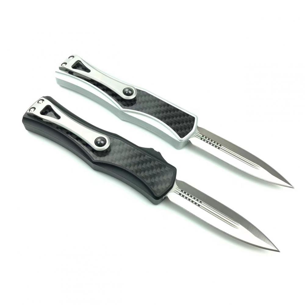 Otf Knife Aviation Aluminum Handle Spring Double Action