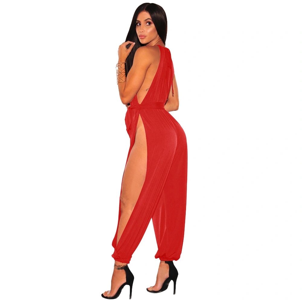 High Quantity Women Sexy Split Jumpsuit for Dinner