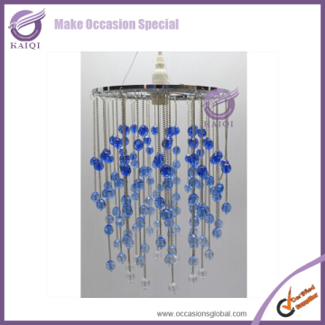 K6778deer antler chandelier, blue candle chandelier