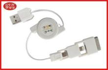 Two Way 3 In 1 Retractable USB Cable Custom for Data Transm