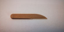 Biodegradable rice husk knife
