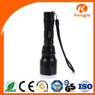 Diving Led Torch LightAlumminum Alloy Flashlight Rechargeable Jade Flashlight