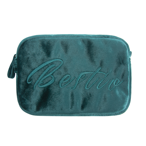 Custom Printed Women Velvet Makeup Cosmetic Bag