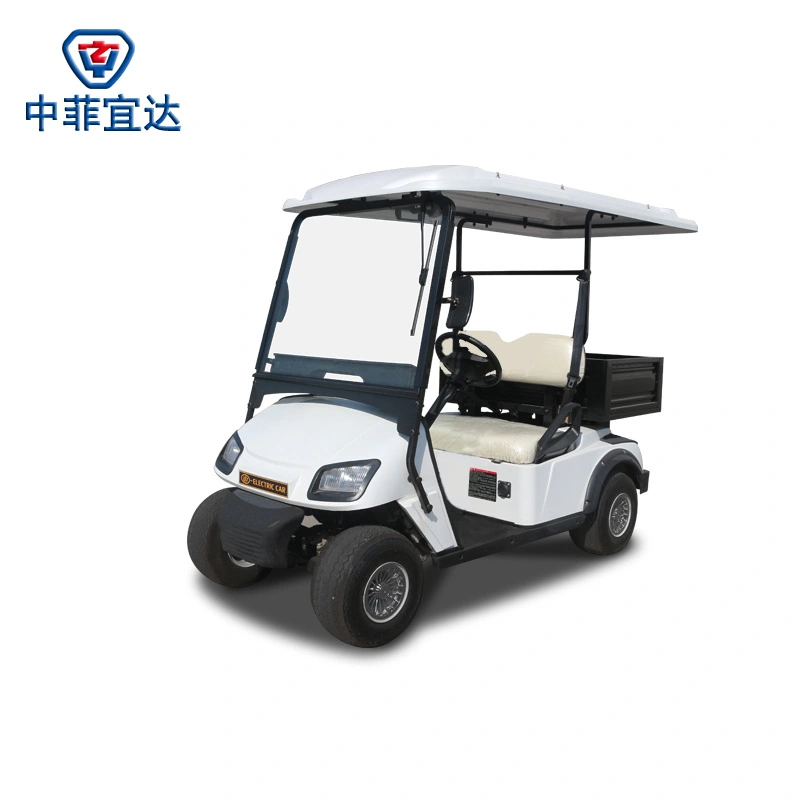 Zhongyi 2 Seats off Road Battery Powered Classic Shuttle Electric Sightseeing Golf Carts with High Quality