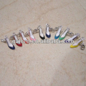 high heeled enamel charms shoes charms wholesale charms