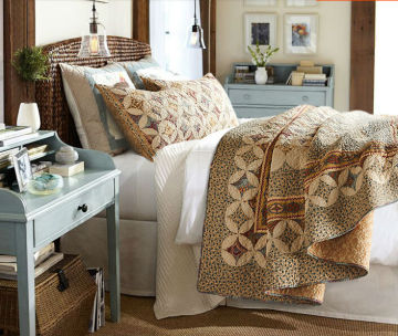 Hot sale top quality printed quilt/circle printed quilt