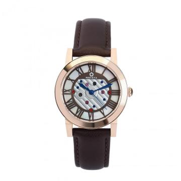 Womens leather strap quartz watches