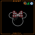 Cute Minnie Head HHS surat besi pada appliques kristal