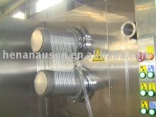 Heating godet for textile machine