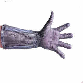 Metal Mesh Butcher  Glove with Cuff