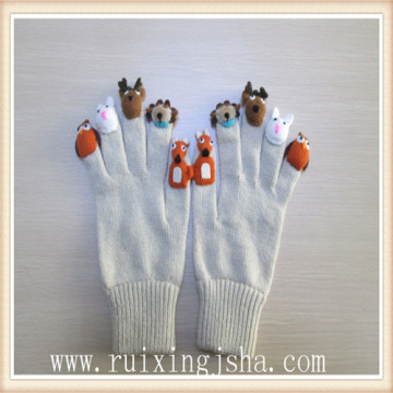 children animal finger gloves