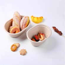 Sugarcane Bagasse Pulp Molded Bamboo Fiber Food Bowl