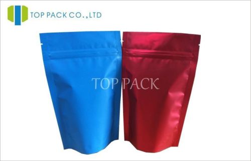 Clear Foil Plain Stand Up Pouches Packaging , Spices / Seeds Packaging Bags